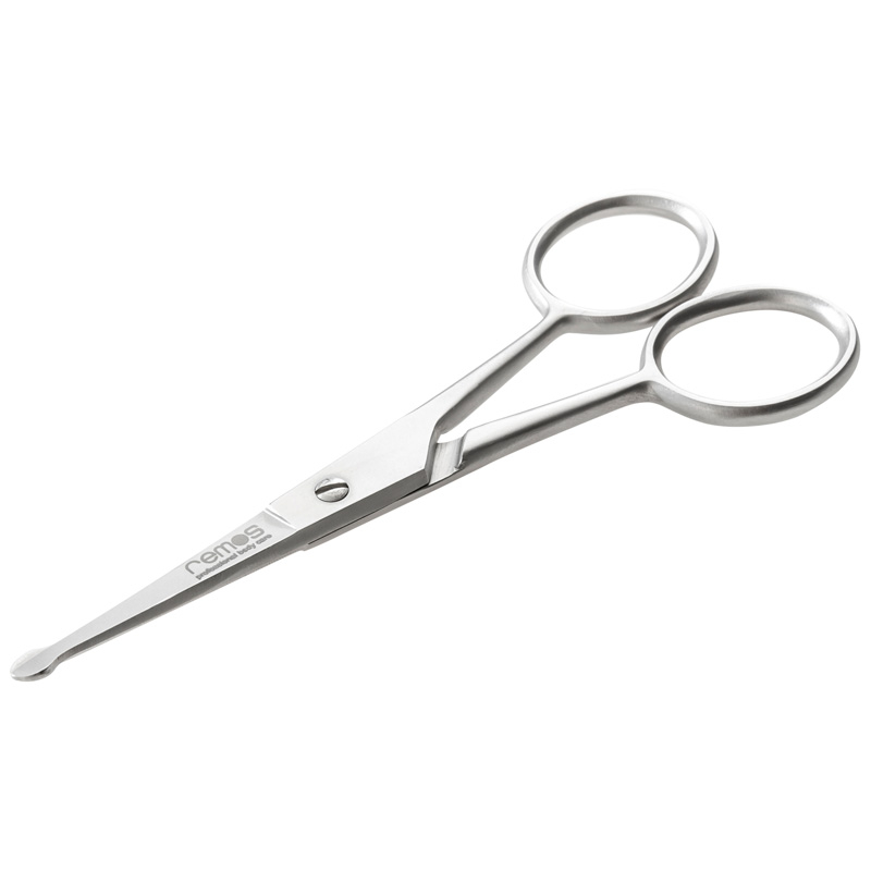 Nasal hair scissors • stainless steel • 