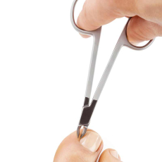 cuticle nipper in scissors shape - stainless - 10 cm