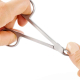 cuticle nipper in scissors shape - stainless - 10 cm