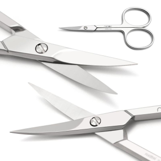 remos stainless nail and cuticle scissors - Length: 9.5 cm
