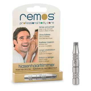 remos stainless steel nose hair trimmer easy to clean without battery easy to operate
