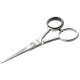 facial hair scissors - with serrated edge - stainless
