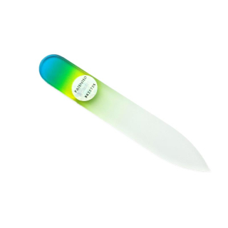 REMOS® Glasnagelfeile 8 cm beidseitig blau-grün-gelb